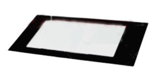 Стекло двери внешнее 837х425х5 AL-0190