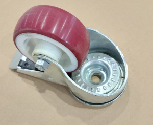 Опора поворотная колесная с тормозом