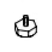 Штифт для рычага шестигранный