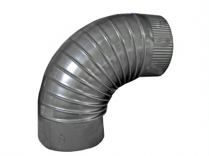 Загиб стальной для вытяжки 1/4 #200