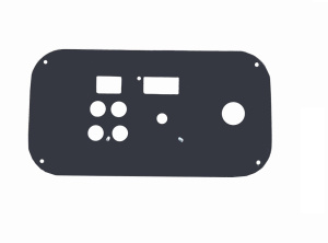 Нижняя чёрная панель ABS 