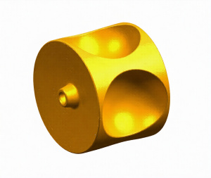 Узел 1-ступенчатый верхний прижимной (М) (2 отверстия)