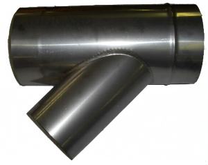 Тройник для вытяжки из нержавеющей стали # 200x # 150