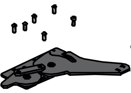 Механизм запора двери верх