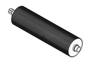 Вал прорезиненный