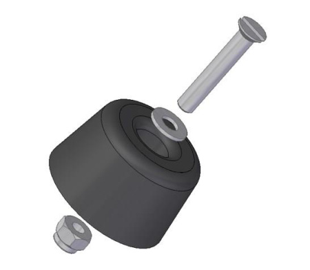 Виброопора в сборе