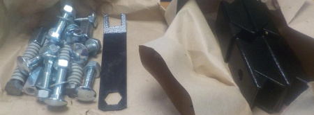 Крепежный комплект для подставки плиты (Плита 2-х конфорочная 800x800x900, стенд открытый)