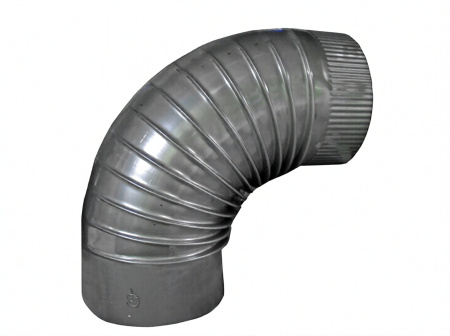 Загиб стальной для вытяжки 1/4 #200