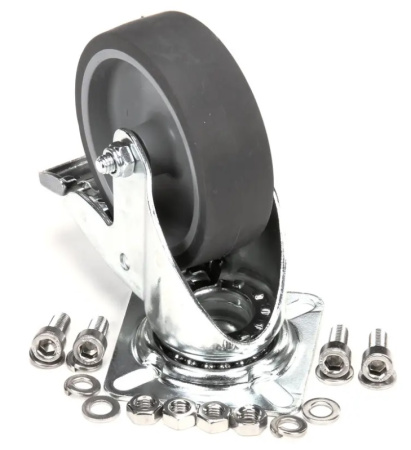 Комплект колеса с основанием в сборе с тормозом