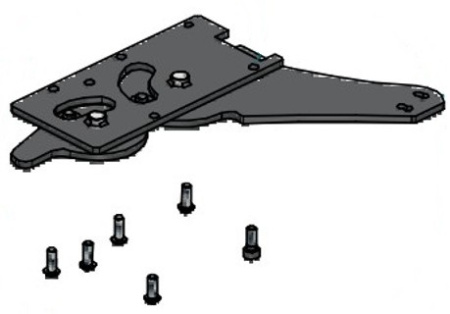 Механизм запора двери низ